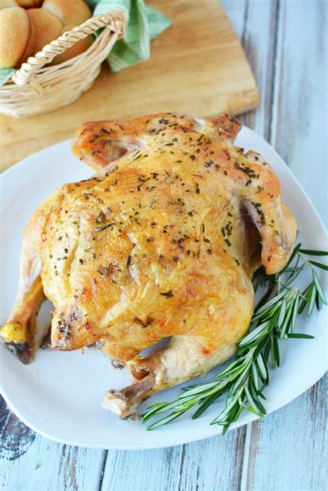 Whole Chicken Slow Cooker Recipe - Simple Way to Make Roasted Chicken - Thrifty NW Mom