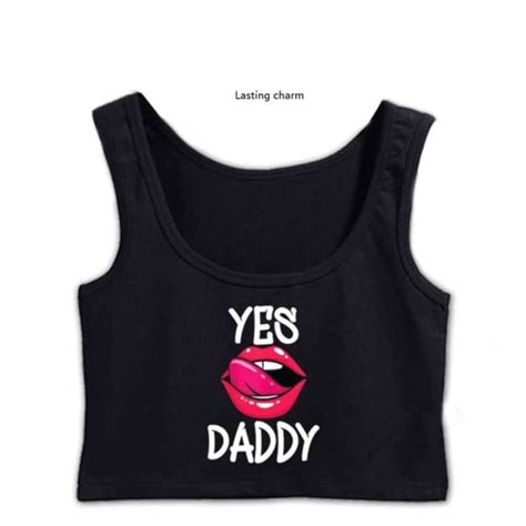 Yes Daddy Kinky Bdsm Crop Top Adult Party Outfit Etsy