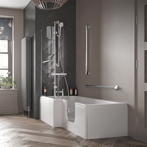 Bodenebene dusche, 9 elemente, die sie für die renovierung ihres badezimmers. Solarna 170x85/70cm Badewanne mit Tür/Seniorenbadewanne, Links
