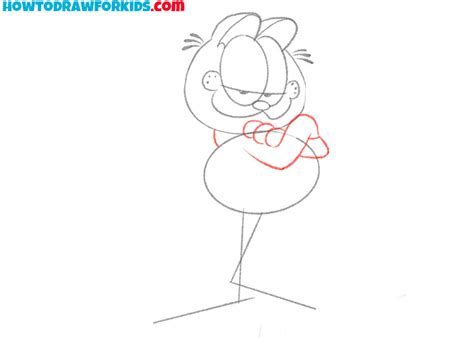 How To Draw Garfield Easy Drawing Tutorial For Kids