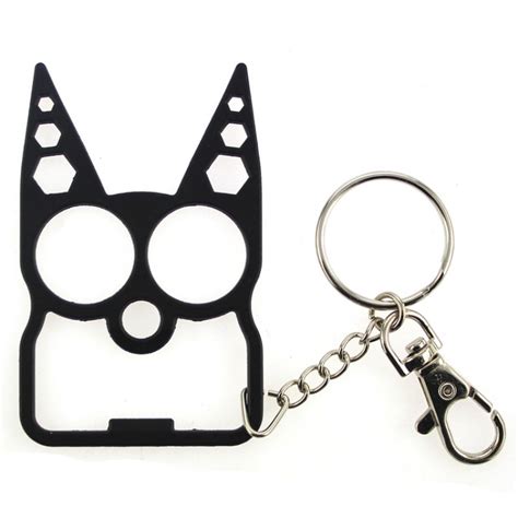 Self defense tips self defense weapons home defense krav maga cat self defense keychain cat keychain how to defend yourself personal safety personal care. cat self-defense key ring holder anti-wolf wrench ...