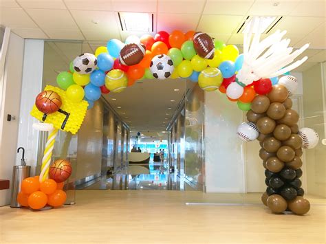 Sports Theme Balloon Arch That Balloons