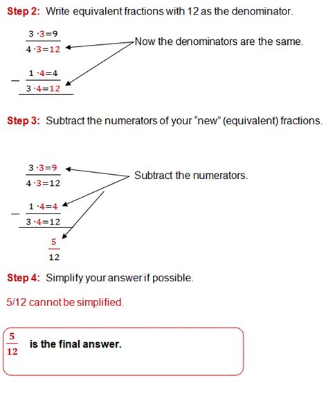 Learn three easy ways to accomplish this. Subtracting Fractions with Unlike Denominators