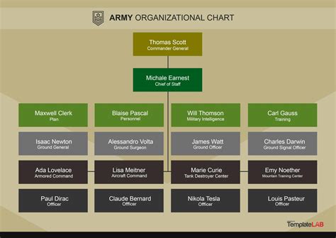 Basic Army Organizational Chart