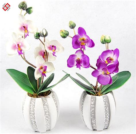 Phalaenopsis Silk Artificial Orchid Flower For Home And Wedding Decor