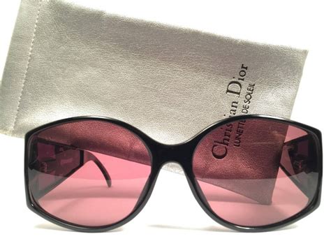 New Vintage Christian Dior Black 2435 Optyl 1980s Sunglasses Germany At 1stdibs