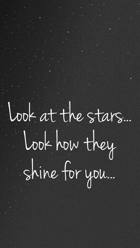 look at the stars look how they shine for you yellow coldplay lyrics iphone wall