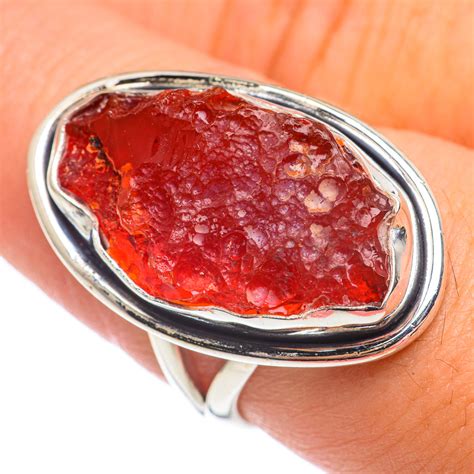 Red Onyx Ring Size 825 925 Sterling Silver Ring67555 Ana Silver Co