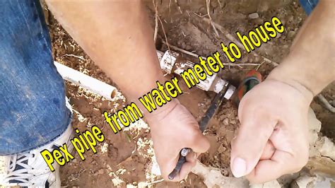 Copper pipe is used both by plumbers and for air conditioning ( acr ), and the two fields have different ways of sizing the pipe. Pex pipe from water meter to house 7 of 10 ( Installing ...