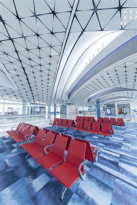 Departure Hall In Hong Kong International Airport Editorial Photo