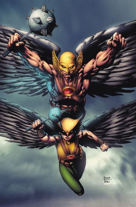 On The Wings Of Love Hawkman And Hawkgirl Pixelated