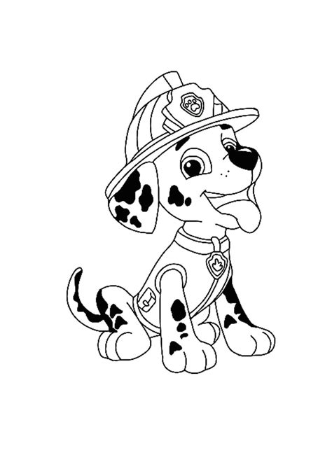 Marshall Paw Patrol Color Pictures Coloriage Pat Patrouille Dessin My Xxx Hot Girl
