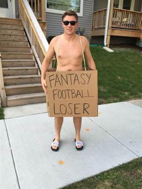 A Fantasy Football Loser Was Forced To Walk Around Naked As Punishment For Last Place Season