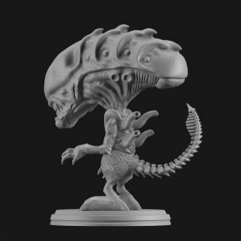 Chibi Xenomorph Alien 3d Printing Model Stl