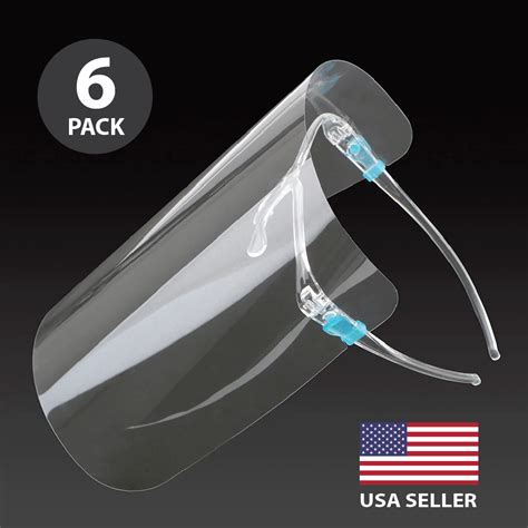 Face Shield Glasses Pack Of 6 Urgent Source The Premier Supplier