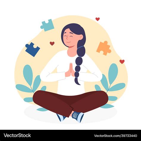 Emotional Wellbeing Concept Royalty Free Vector Image