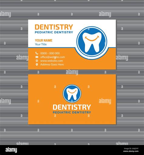 Happy Dentist Business Card Stock Vector Image And Art Alamy