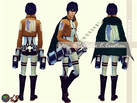 Karzalee “ Attack On Titan Full Outfit Ts4 Team Uniform Included