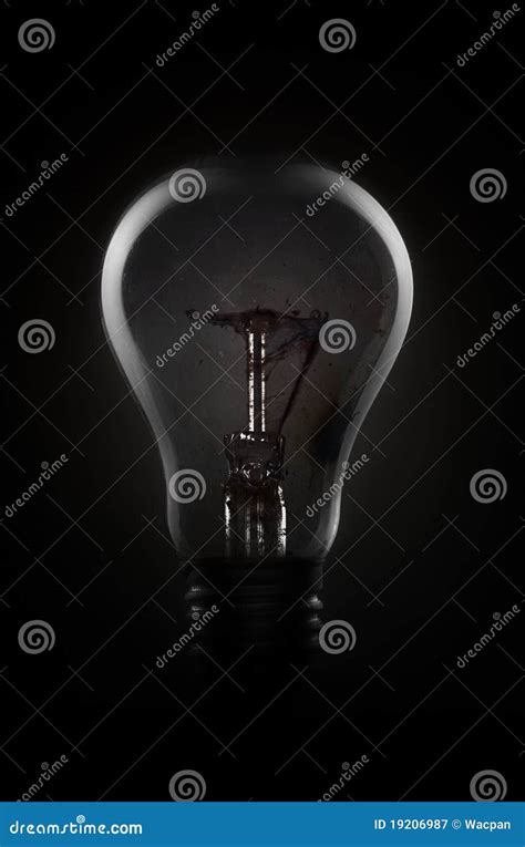 Light Bulb In Dark Stock Image Image Of Dark Fuse Metaphore 19206987