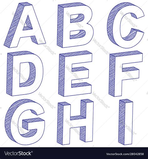 How To Draw 3d Block Letters Step By Step
