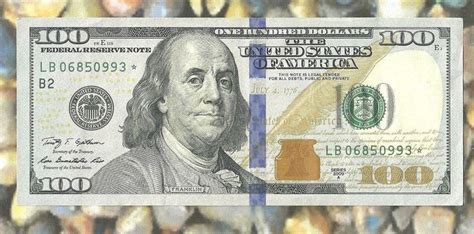 100 dollar bill with star. $100 FEDERAL RESERVE STAR NOTE HUNDRED DOLLAR BILL 2009 ...