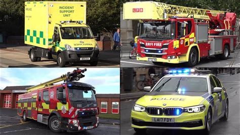 Fire Trucks Police Cars And Ambulances Responding Best Of 2020 Youtube