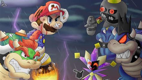 Mario And Fludd Vs The Mecha Bowser Rtx Enabled Rcasualnintendo