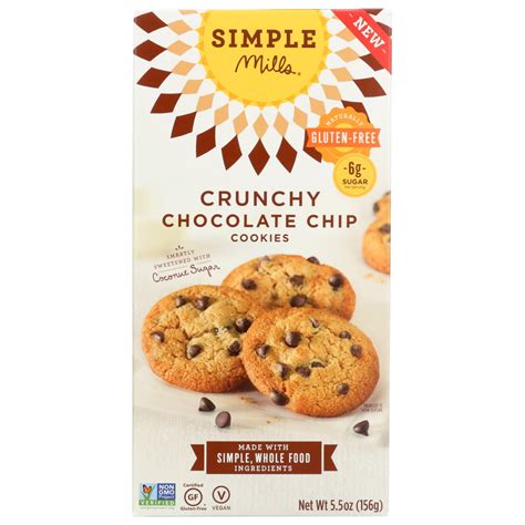 Simple Mills Chocolate Chip Crunchy Cookies 55 Oz
