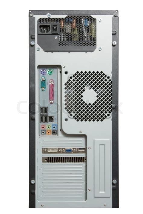 Pc Computer Tower Isolated On White Background Stock Photo Colourbox