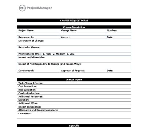 Change Order Template Word Beautiful Change Request Form Templates Ms