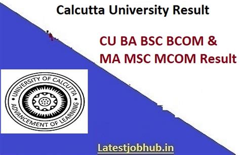 Calcutta University Result 2023 Ba Bsc Bcom Results Declared