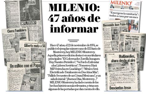 Milenio 47 Años De Informar Grupo Milenio