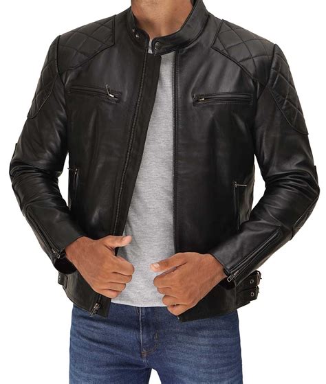 David Beckham Leather Jacket | Lambskin Leather Jacket Mens