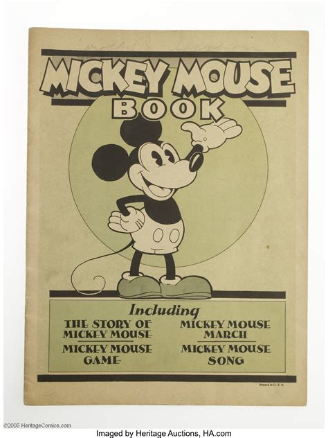 Mickey Mouse Book Bibo And Lang 1930 The First Mickey Mouse Lot