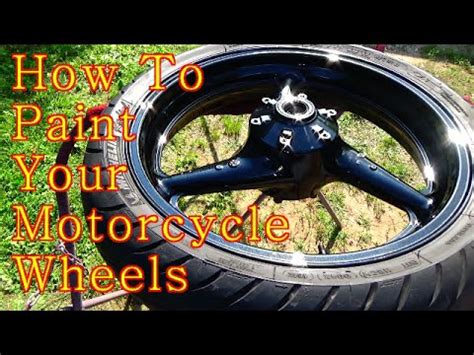 Since my front rim, i have painted the back rim, my bars and my stem, its easy to do, just follow the steps. How to Paint Your Motorcycle Wheels Step By Step ...