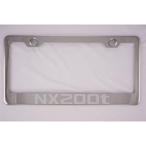 Lexus Nx200t Chrome License Plate Frame With Cap By Prc