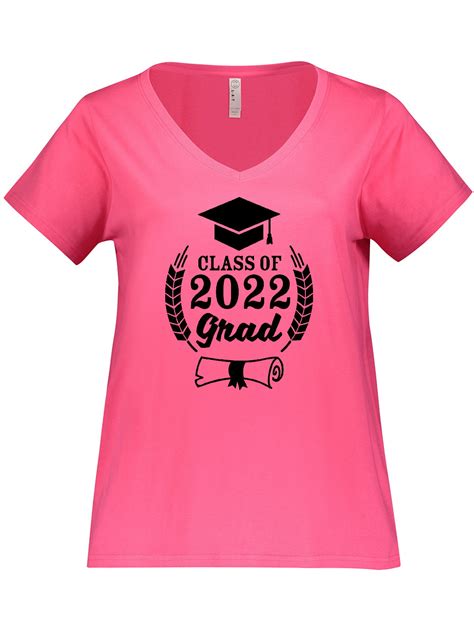 Inktastic Class Of 2022 Grad With Diploma And Graduation Cap Womens