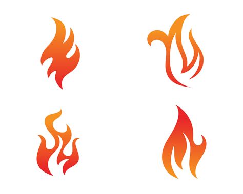 No font all outline all logo are on layers. Fire flame Logo Template vector icon Oil, gas and energy ...