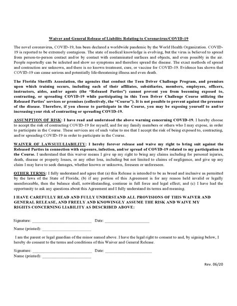 30 Editable General Release of Liability Forms (FREE) - TemplateArchive