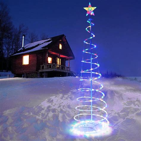 Yescom 5ft Led Spiral Christmas Tree Light 141 Leds