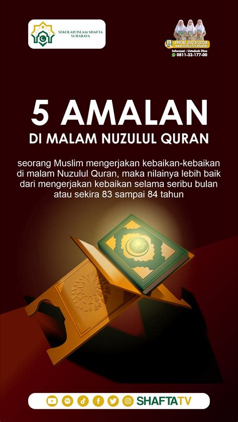 Malam Nuzulul Quran Sekolah Islam Shafta Surabaya