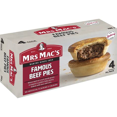 Mrs Macs Pies Beef 700g Woolworths
