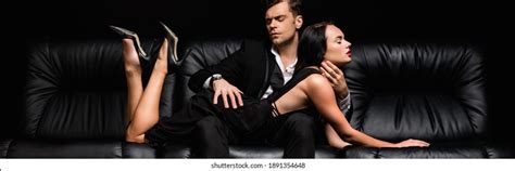 Man Suit Seducing Sexy Woman Lying Stockfoto 1891354648 Shutterstock