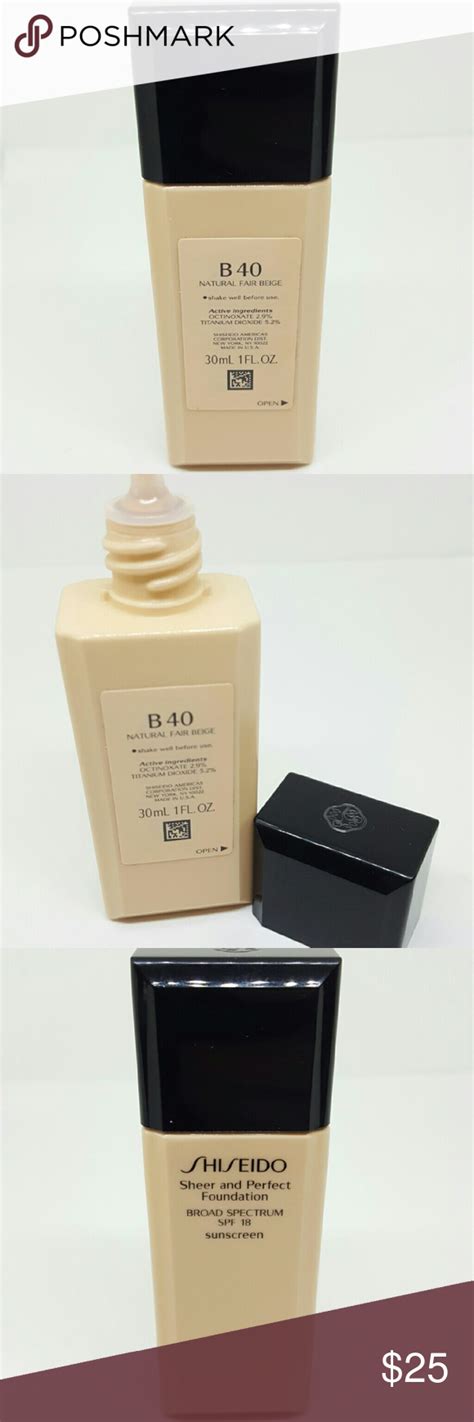 Shiseido Sheer And Perfect Foundation Shade B40 Foundation Shades
