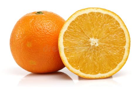 Whole And Half Fresh Orange Fruits Stock Photo Image Of Juice