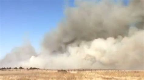 Large Grass Fires Burn In Southwest Kansas Kake