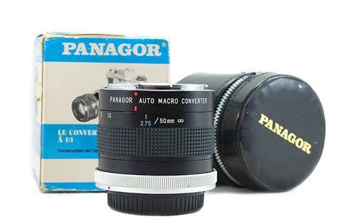 Panagor 2x Macro 11 Lens Tele Converter Vintage Canon Fd Boxed From