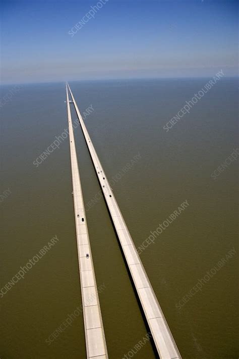 The Lake Pontchartrain Causeway In Louisiana The Longest Continuous