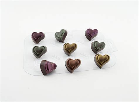 Hearts Plastic Candy Mold Chocolate Candy Molds Candy Moulds Plastic