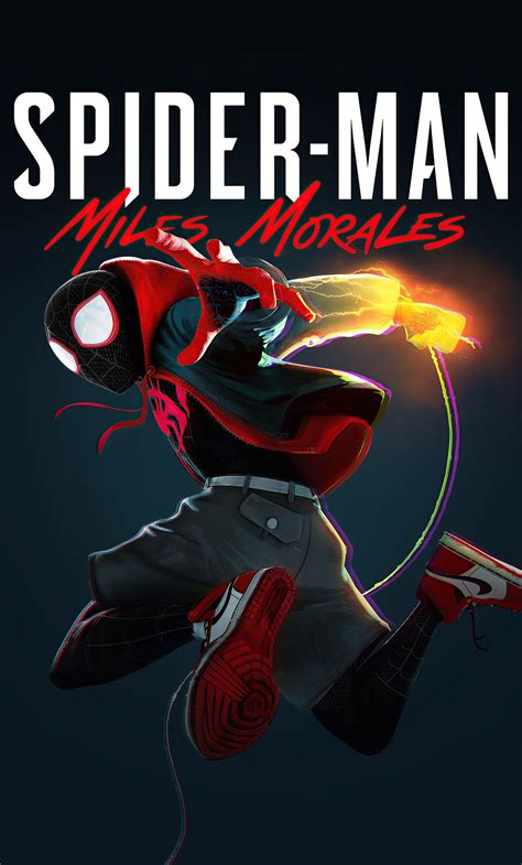 1280x2120 Spider Verse Miles Morales Cover 4k Iphone 6 Hd 4k
